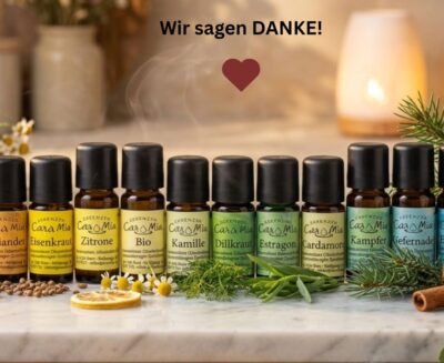 Sortimentswechsel von Cara Mia ätherischen Ölen zu Dr Eberhard in der Elisabeth Apotheke 1030 Wien.