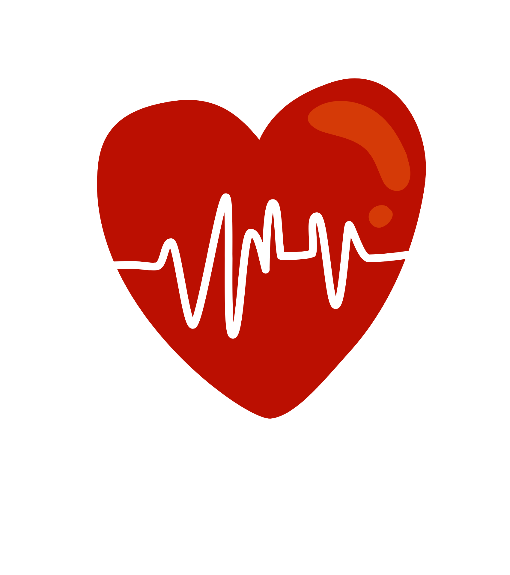 Rotes Herzsymbol mit weißer EKG-Linie – Darstellung für Herzgesundheit, Blutanalysen und medizinische Vorsorge. Symbolbild Blutanalysen Kombi Angebote